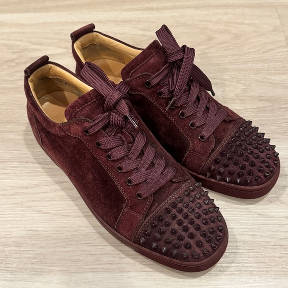 💥Christian Louboutin💥Louis Junior Spikes Orlato Flat 'Majestueux' - Picture 5 of 12